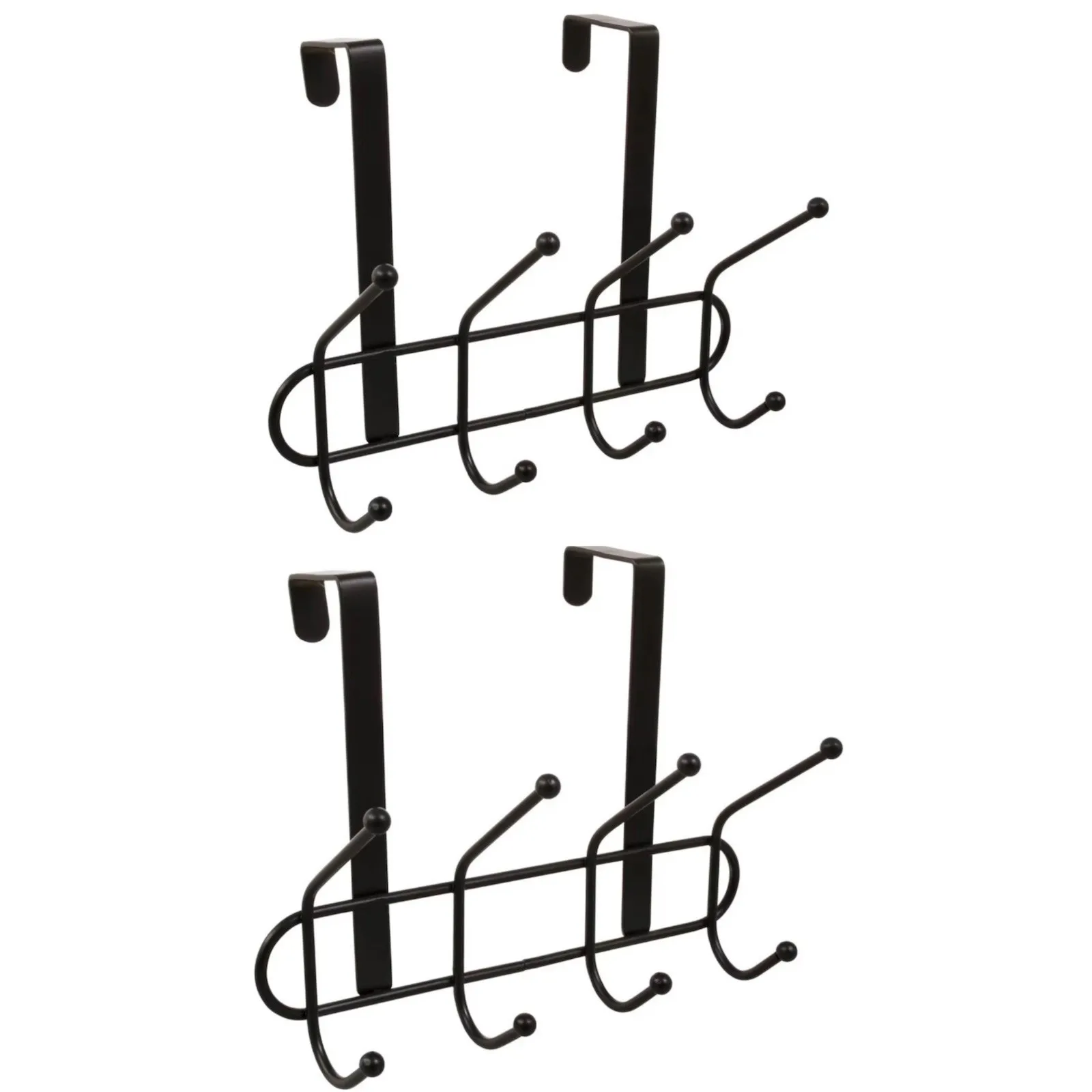 

Hook behind the door2 Pack Heavy Duty Door Hooks Black 8 78x5x6 89 Inch Wall Mounted Adhesive Hooks for Home Kitchen Bathroom No