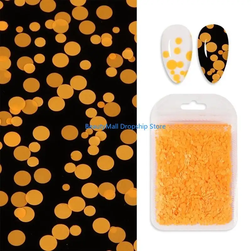 40jd paillettes d'ongles brillantes Art paillettes Paillette Round Art Autocollants Manucure Make Up