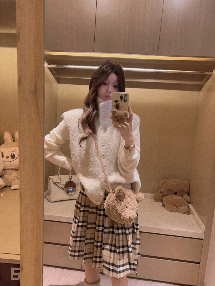 

Универсальный жилет-топ Yukiss из шерстяной пряжи с высоким воротником-стойкой, для повседневной носки, цветной, из других материалов