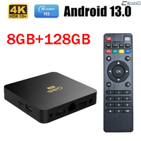 Q96 X1 TV Box Smart Android 13 Wifi 4G Allwinner H3 Quad Core 4k Ultra Streaming 8GB 128GB Media Player Set top box iptv