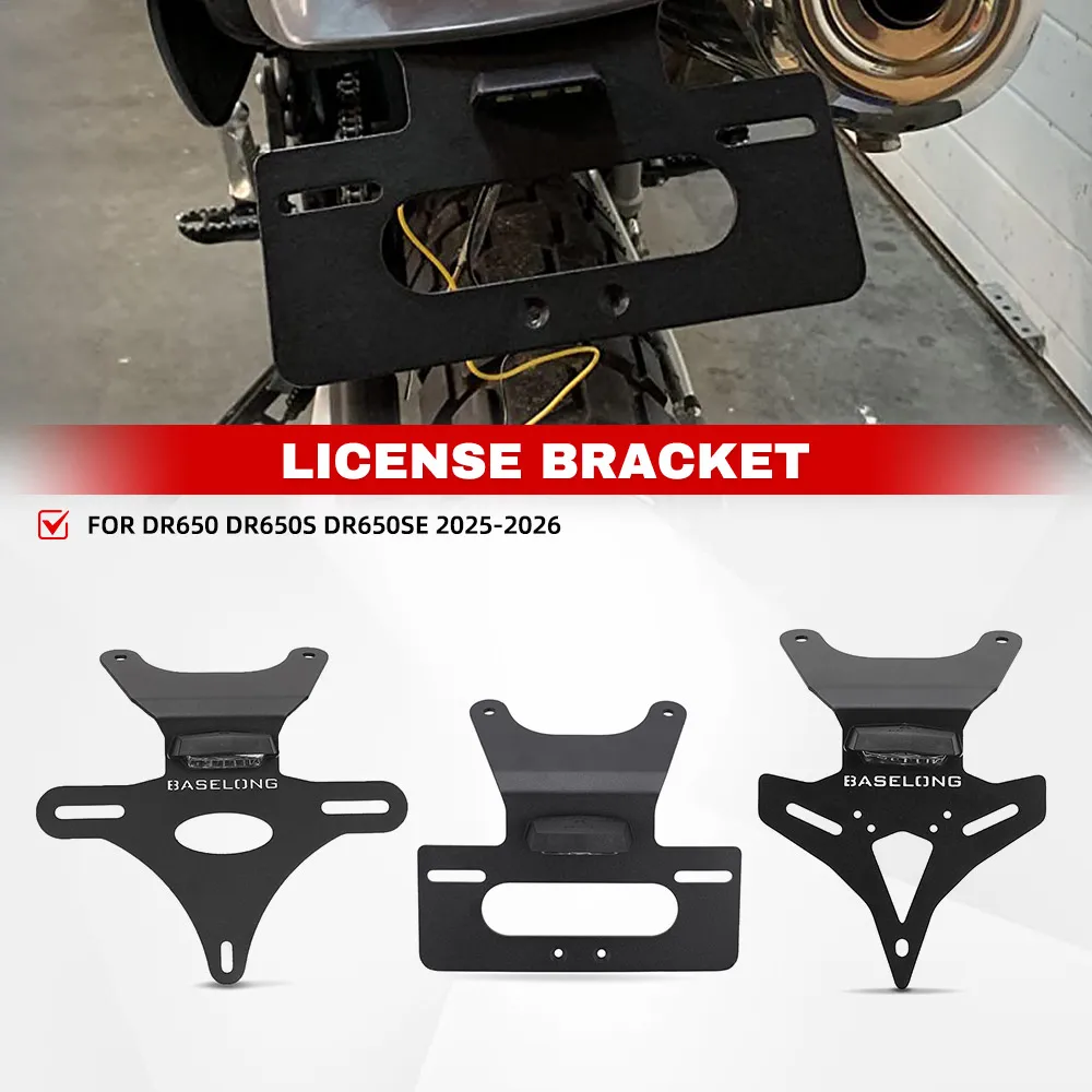 

FOR SUZUKI DR 650 S DR650 DR650S DR650SE 2025-2026 Motorcycle License Plate Holder Bracket Rear Tail Tidy Fender Eliminator Kits
