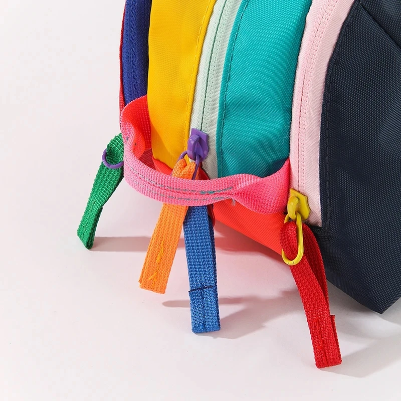 Large Capacity Lightweight Makeup Toiletry Travel Bag Dopamine-Colored Travel Shoulder Bag Waterproof Nylon Toiletry Hanging Bag image 4