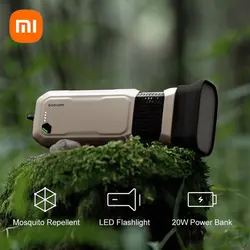 Xiaomi SOLOVE-Lampe de poche anti-moustique portable d'extérieur, banque d'alimentation LED, Monténégro de moustiques portable, outils polyvalents, camping