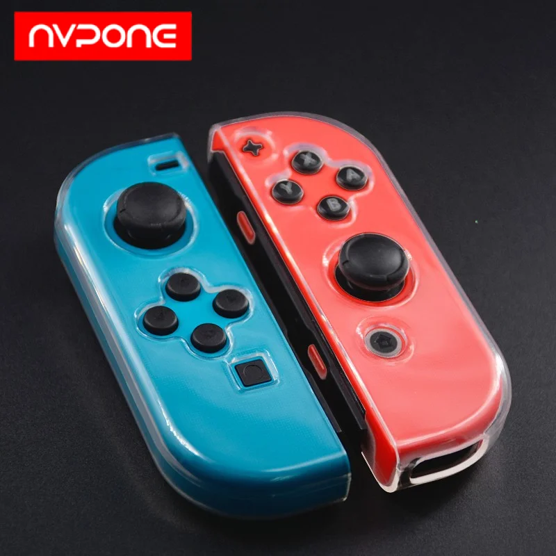 Transparent TPU game controller Soft Case Protective Shell Cover for Nintendo Switch Oled shell NS Joycon Crystal Back Protector
