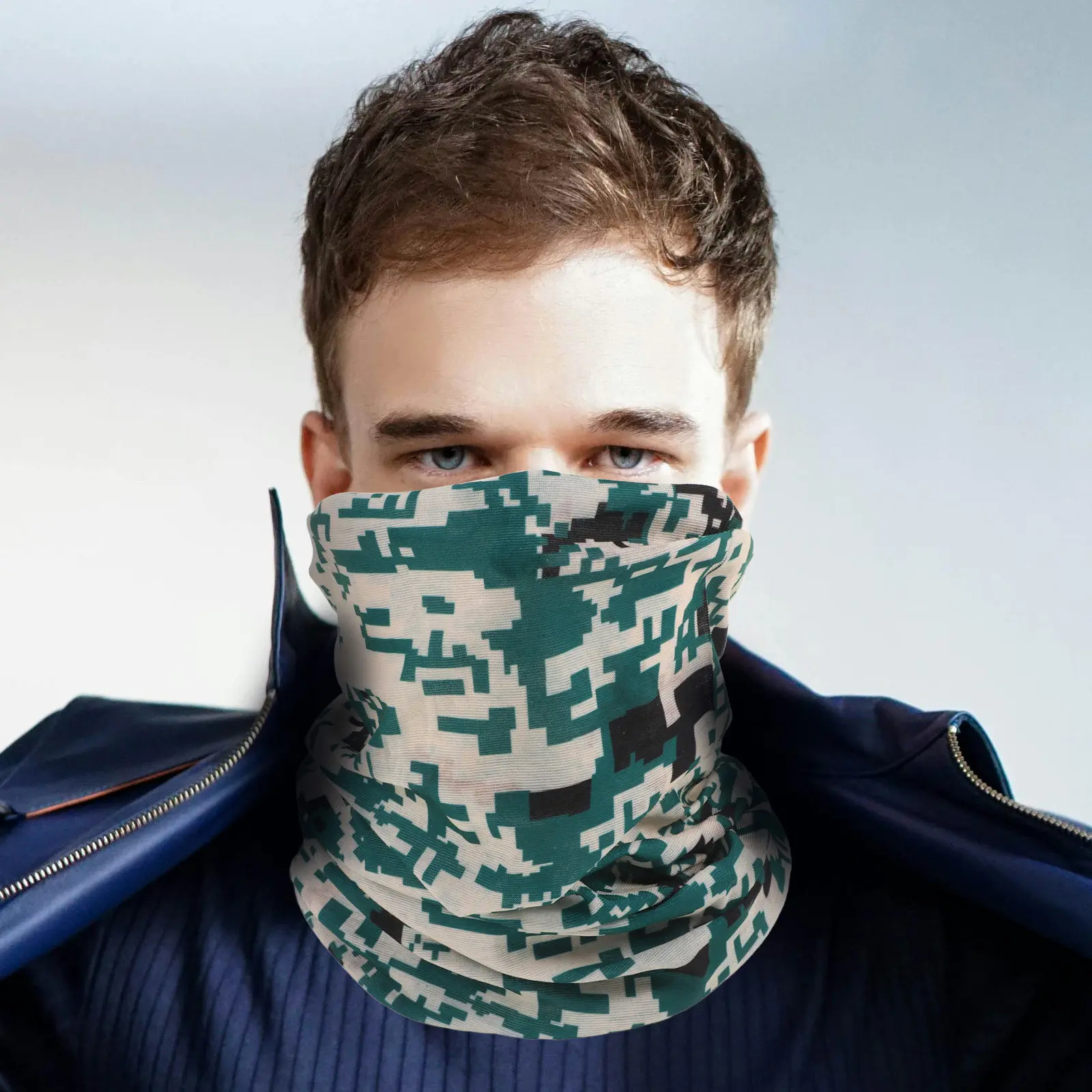 10Pcs High-Performance Multifunctional Headwear Neck Gaiter Face Mask Bandana for Cycling Hiking Yoga Fishing Workout Windproof