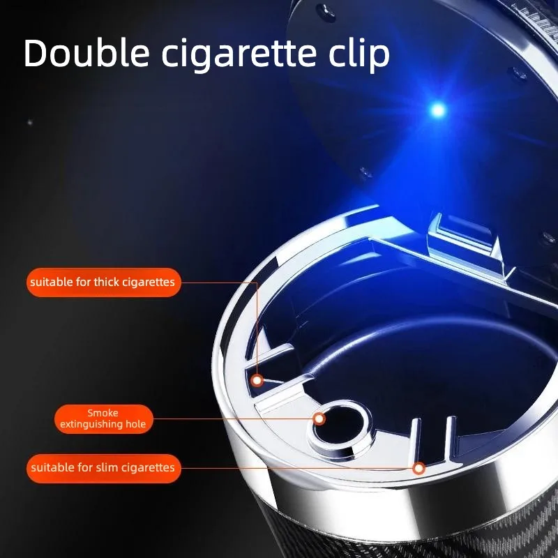 For Polestones ROX 01 2024-2026 Car Ashtray Box With LED Light Portable Interior Decoration Modification Accessories