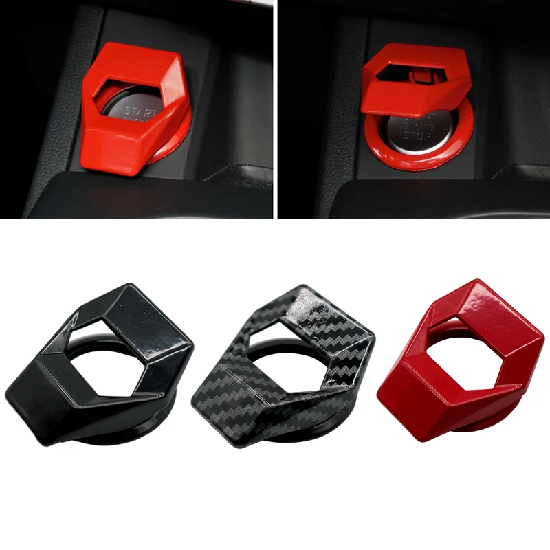 2021new Tampa Do Botão Interruptor de Parada de Partida Do Motor Do Carro Decorativo Auto Acessórios Botão de Pressão Tampa Pegajosa Interior Do Carro Carro-Styling