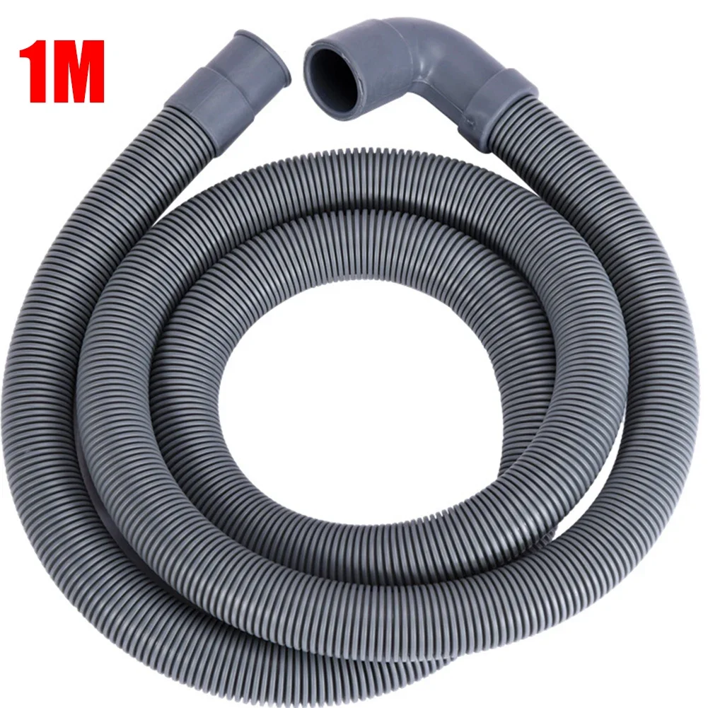 1/1.5/2M Extension Pipe Flexible Wash Machine Dishwasher Drain Outlet Hose Bathroom Kitchen Outlet Water Extension Soft Tube
