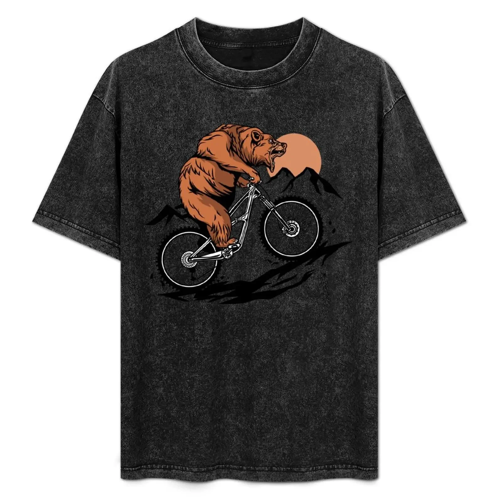 

Biker Bear Mountain Bike T-Shirt valentines boutique clothes essential t shirt oversizeds blacks mens cotton t shirts