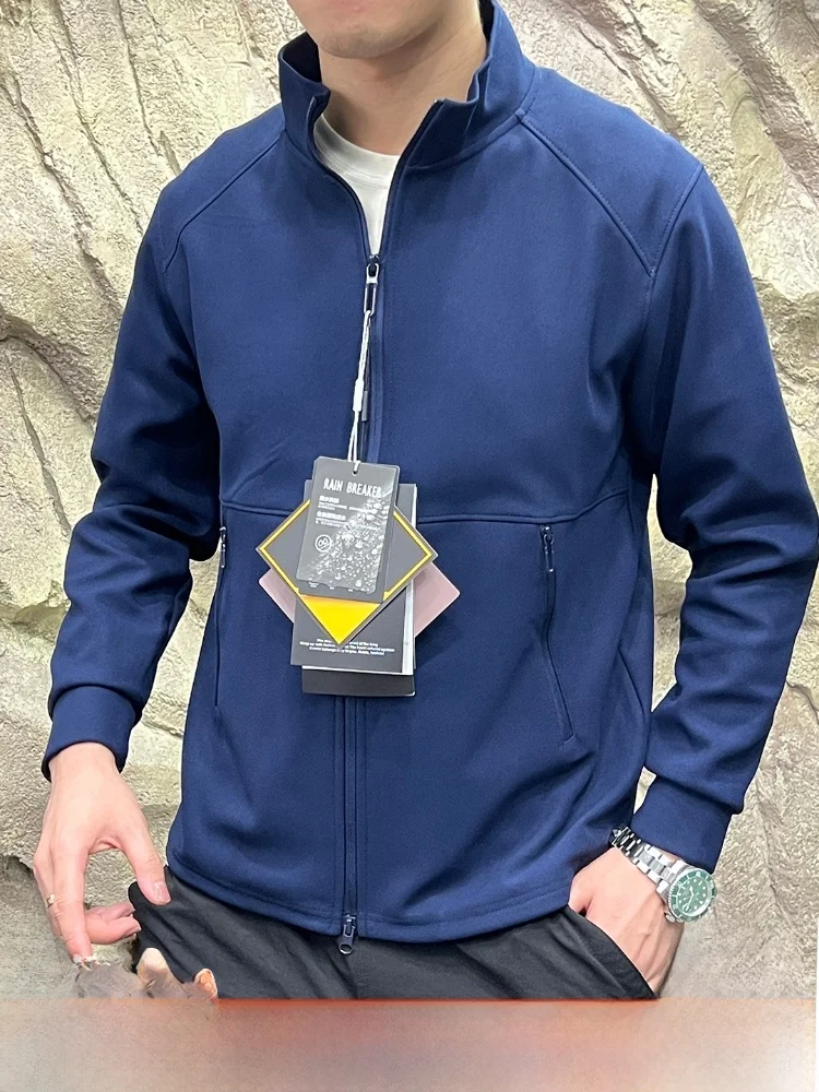 

Outdoor Men's Busin Jaet 3D Tailoring Stand Collar Breathable Waterproof Polyester Fiber Spring Autumn Season Faion