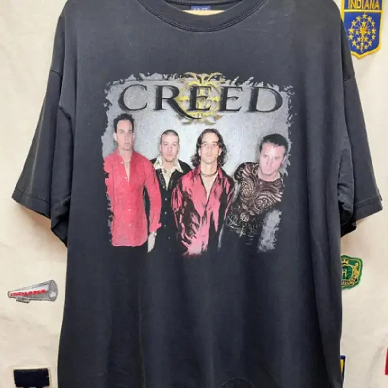 Vtg 1990s Creed Human Clay Band T Shirt tee