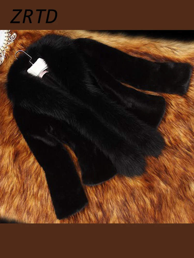 Fashion Faux Fur Coats Women Loose Lapel Long Sleeve Female Warm Furry Jacket 2024 Autumn Winter Solid Luxury Fluffy Y2k Outwear