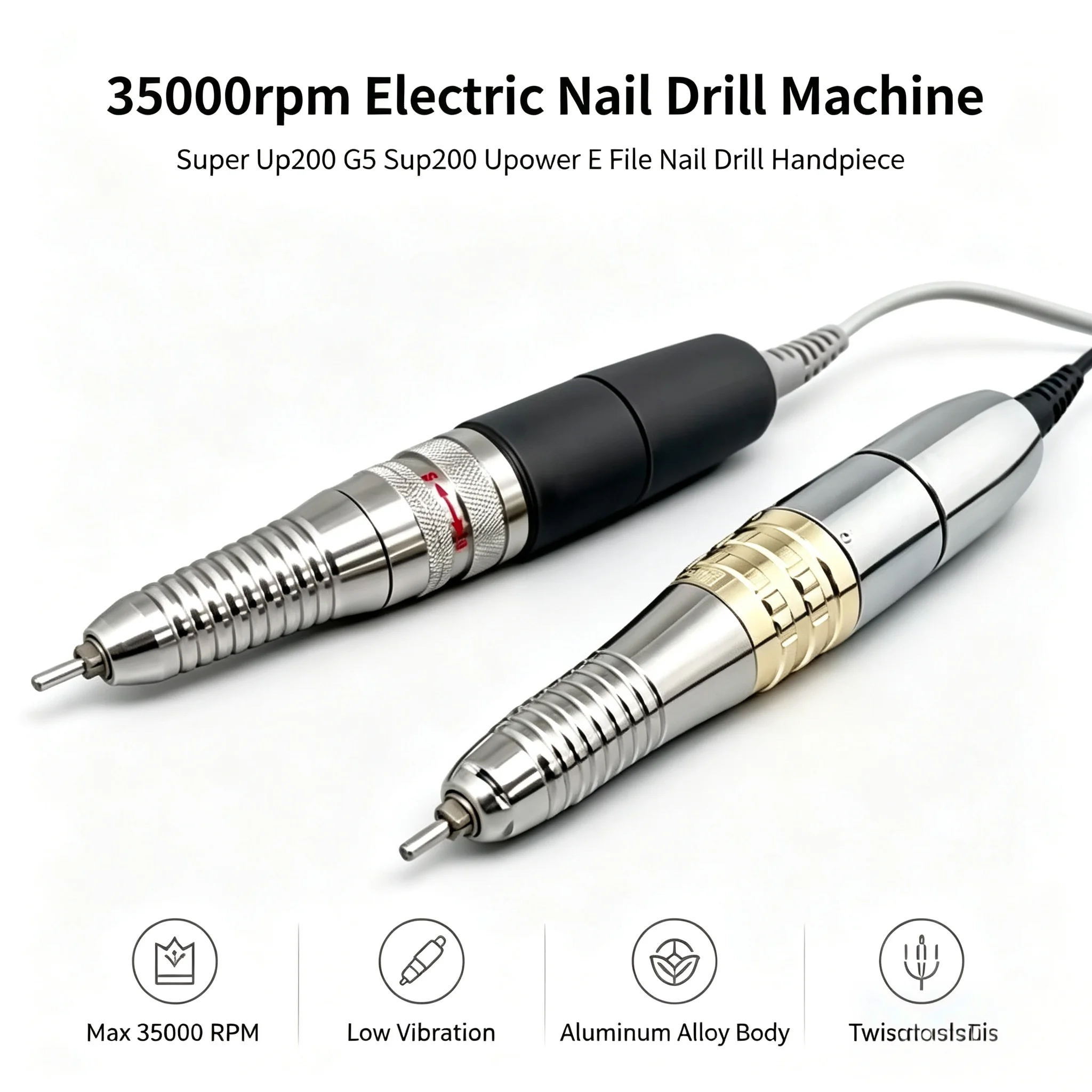 35000rpm Electric Nail Drill Machine Super Up200 G5 Sup200 Upower E File Nail Drill Handpiece