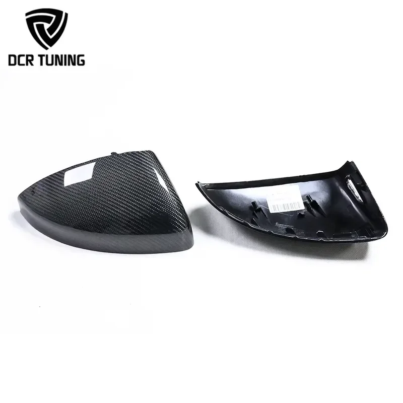 For Audi Carbon Fiber Mirror Cover Replacement  R8 MK3 TT RS 2015-UP with Blind Spot Assist