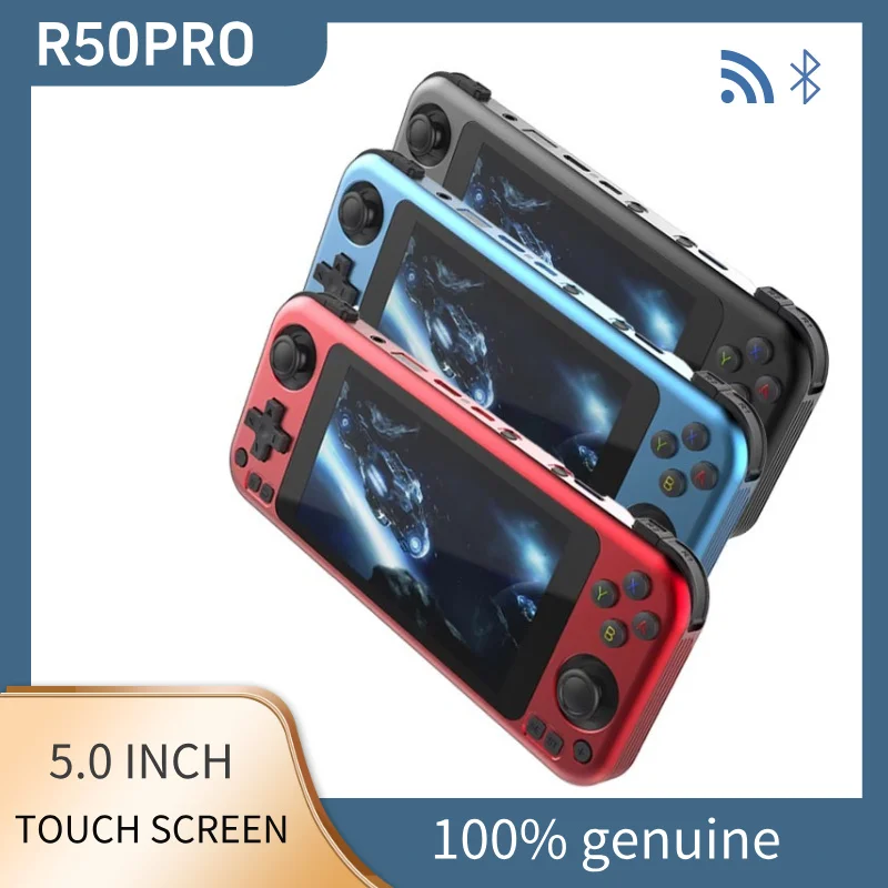 

Touch Screen Handheld Game Console NEW R50PRO 5.0 Inch High-resolution Metal Body 1280*720 Pixel Portable Handheld Game Players