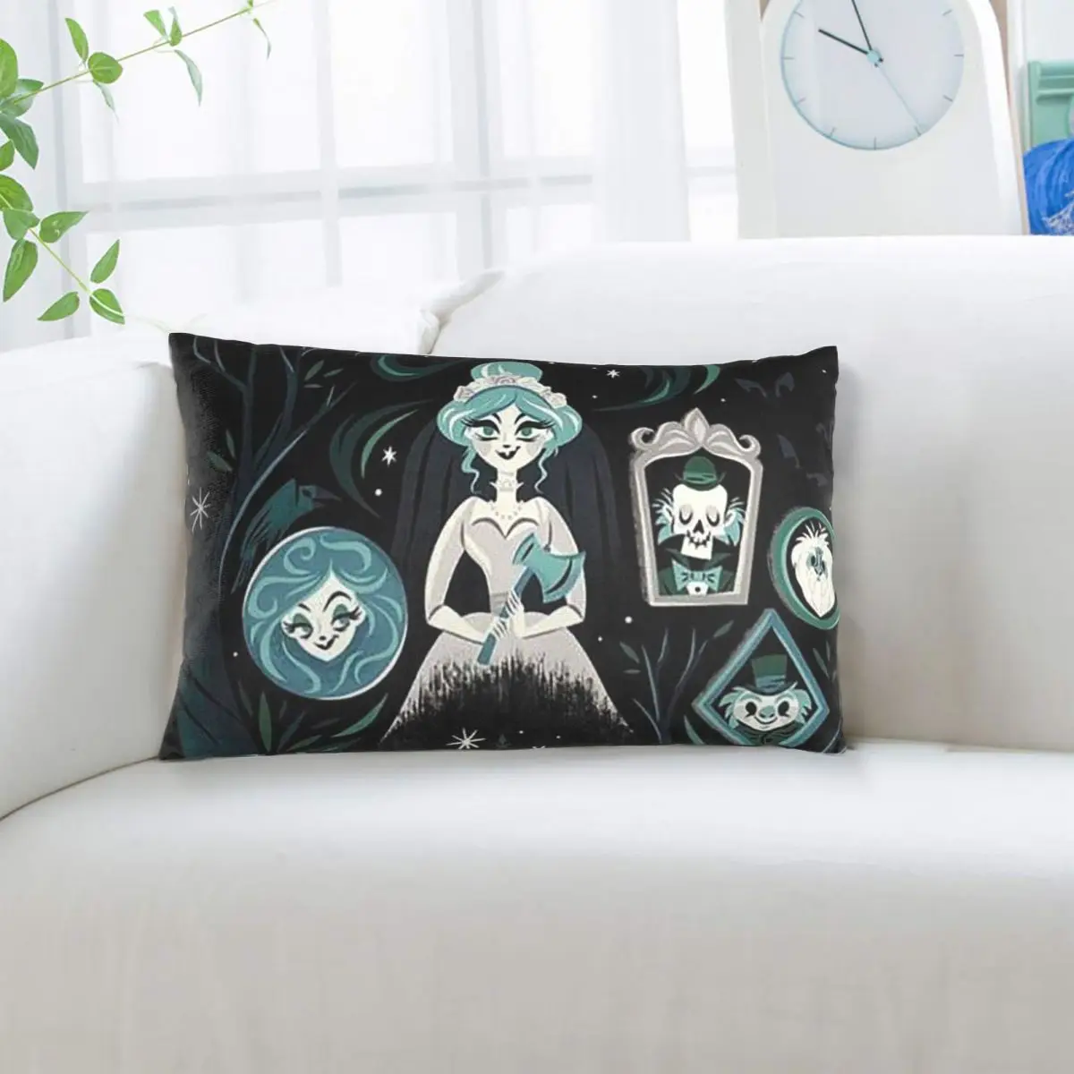 Haunted Mansion Stretching Rectangle Pillowcase Cushion Cover Decorative Bedroom Bed Home Comfort Throw Pillow