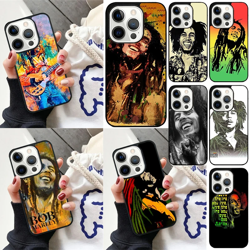 Bob Marley Rasta Lion Cover For iPhone 16 13 14 15 Pro Max 12 Mini 11 15 Pro Max 6 7 8 Plus Max SE 2020 Phone Case