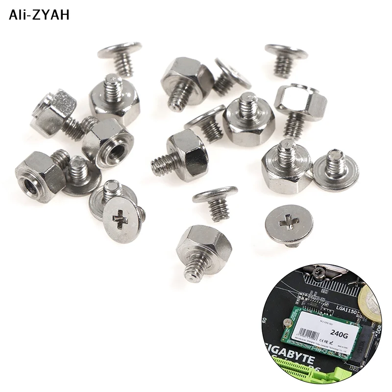

【Z】CCA4-10Set Mounting Kit Stand Off Screw For ASUS ITX Motherboard M.2 Low Short Screw