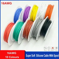 17AWG Wire, 10 Colours Stranded Tinned Copper Flexible Silicone High Temperature Resistant Hookup Cable for DIY Appliances/Cars