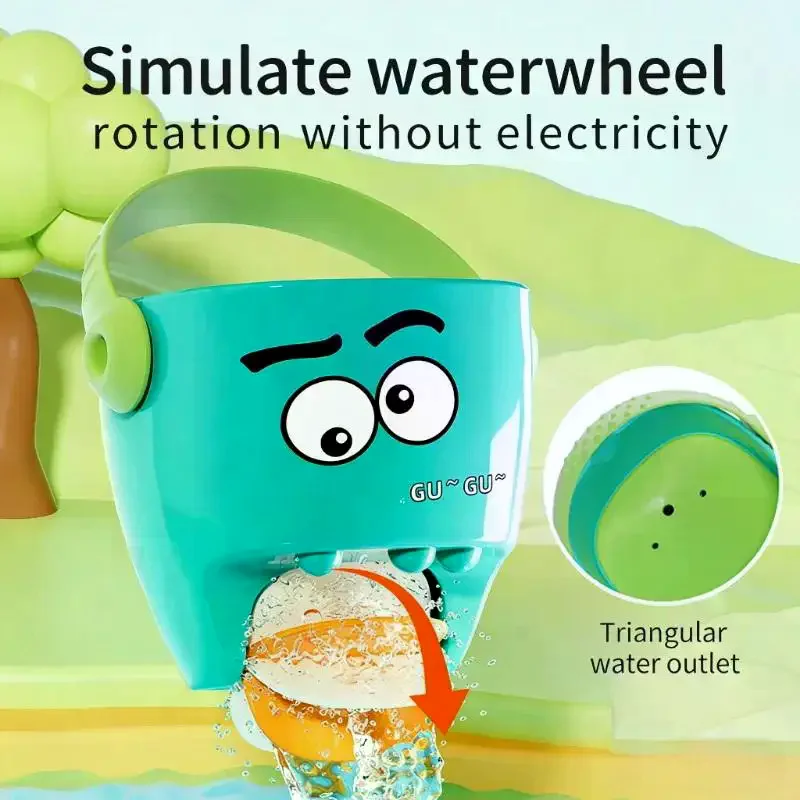 Bucket Mini Beach Baby Shower Bath Toys Bathroom Bathtub Leaky Sprinkling Play Head Gifts For Toddler