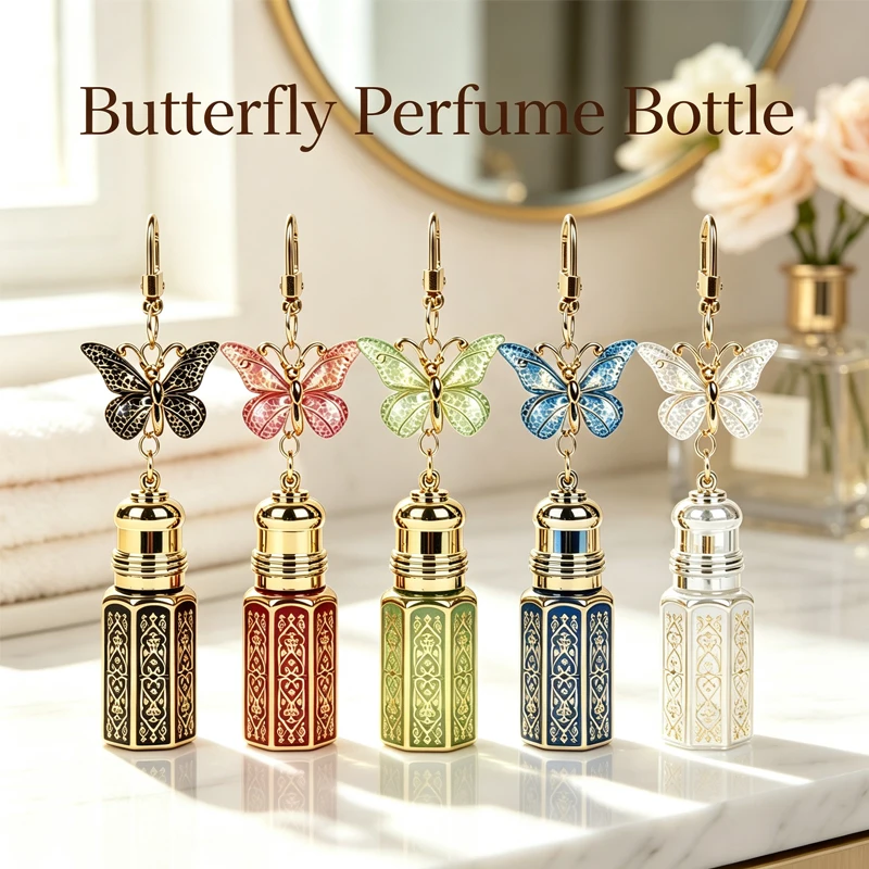 個別に瓶詰めされた香水、キーリングデザインのバックパック、バタフライガールフィーリング 3/6/12ML 個別に瓶詰めされた香水 1