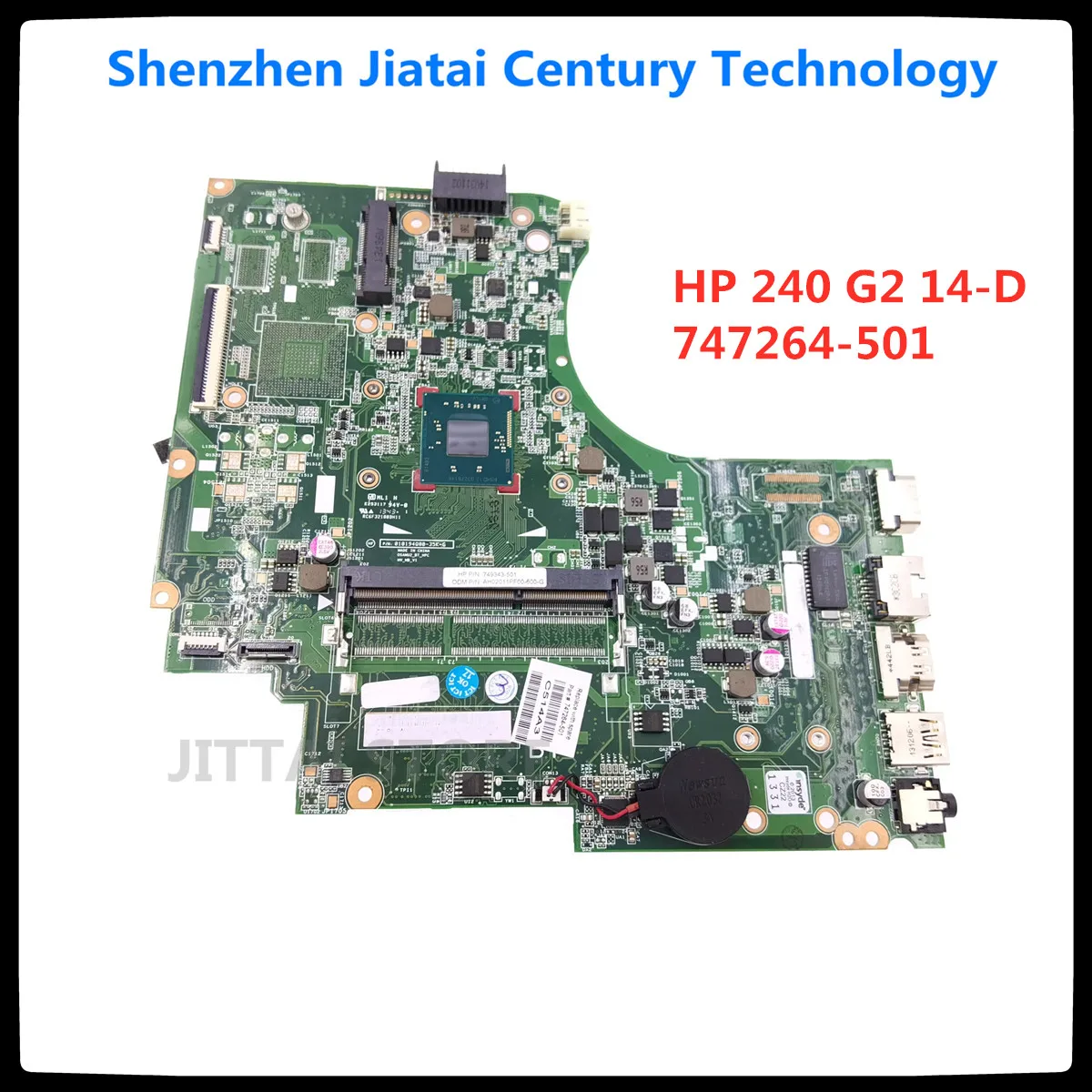 

For HP 240 G2 14-D Laptop 02011PF00-600-G system board Laptop motherboard 747264-001 UMA graphics 747264-501