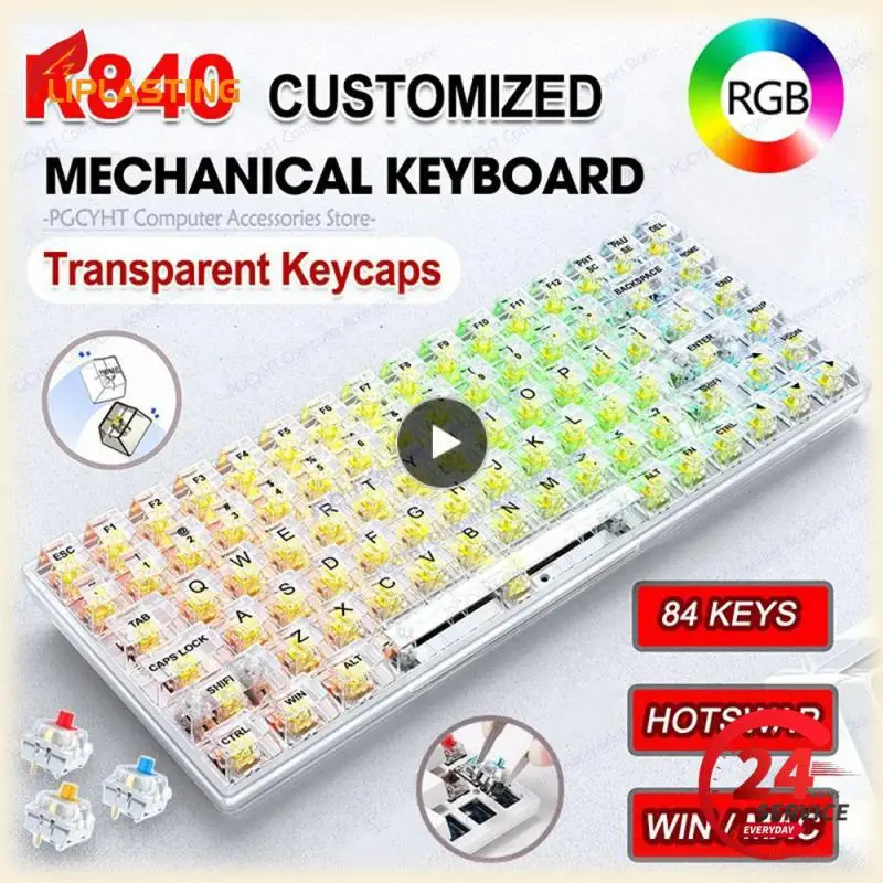 gks-mda-silk-screen-tech-keycap-set-abs-transparente-grosso-para-teclado-gh60-poker-87-tkl-104-ansi-xd64-bm60-xd68-xd84-bm87-bm65