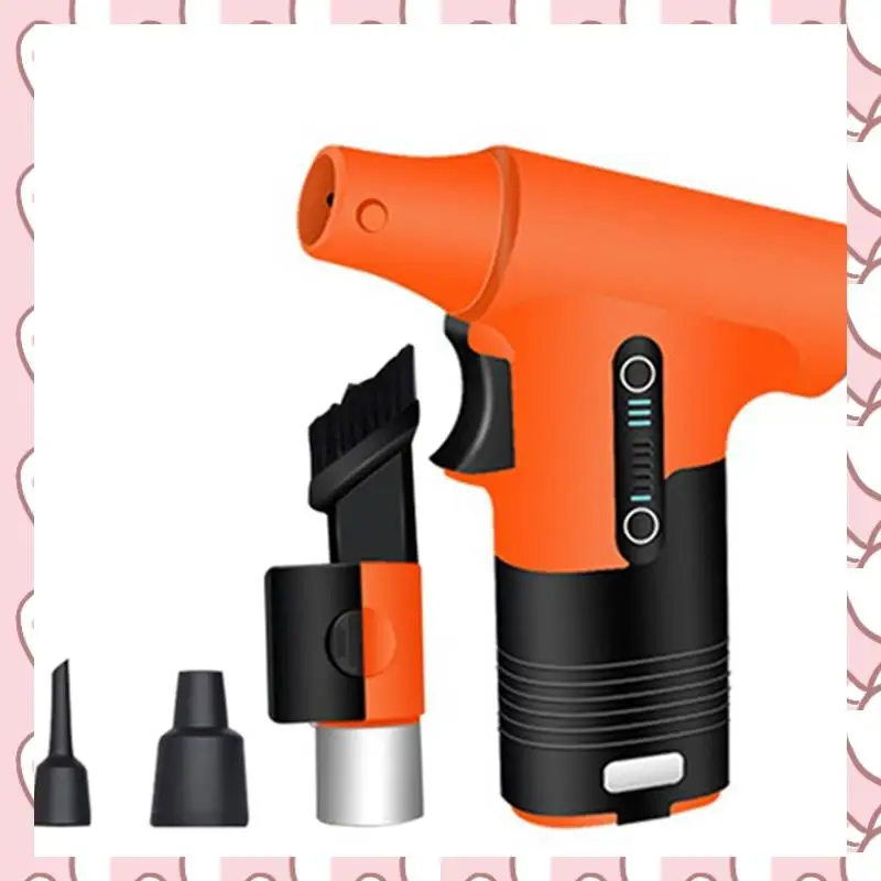 

HHTL Brushless Motor Jet Fan 120,000RPM Turbofan High Power Dust Blower Compressed Air Duster Keyboard Cleaning Tool Orange Dura