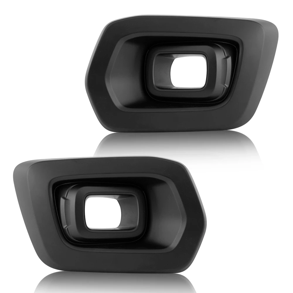 Matte Black Fog Light Cover Fog Lamp Cover for Ford Ranger T8 Wildtrak 2019 2020 2021 2022 ABS Plastic 4X4 Car Accessories 2PCS