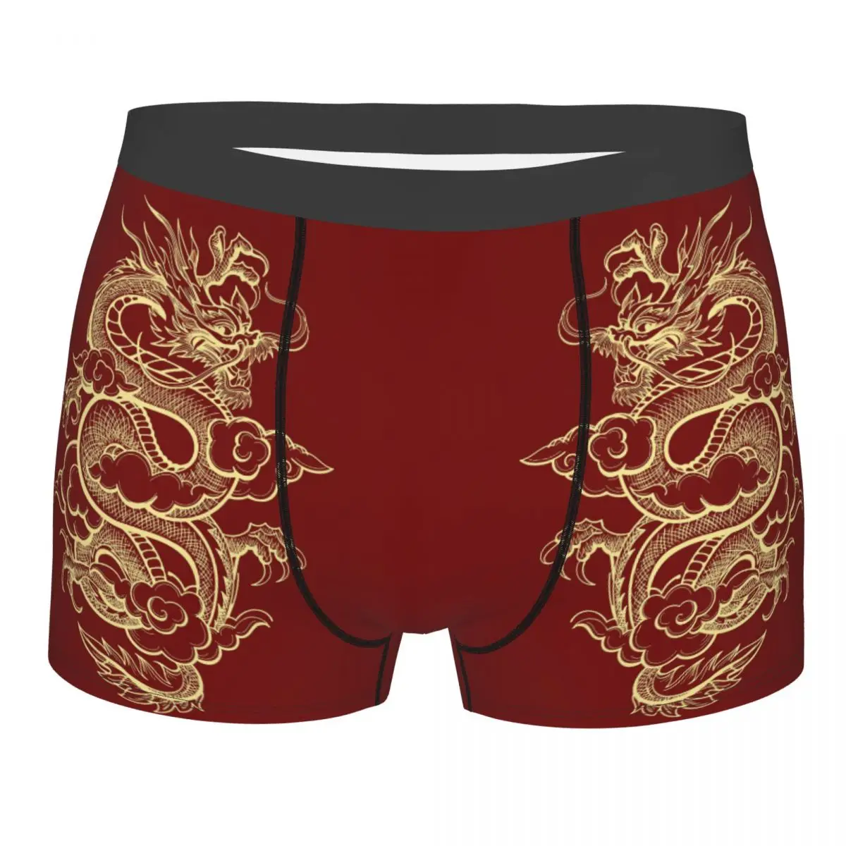 

Non brand,pattern Chinese Dragon Man'scosy Boxer Briefs Underpants Highly Breathable High Quality Gift Idea