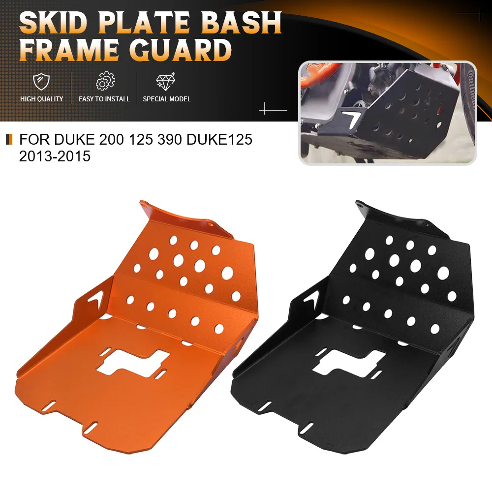 

For DUKE 200 125 390 DUKE125 2013-2015 Engine Base Splash Chassis Guard Lower Bottom Skid Plate Web Belly Pan Protection Cover