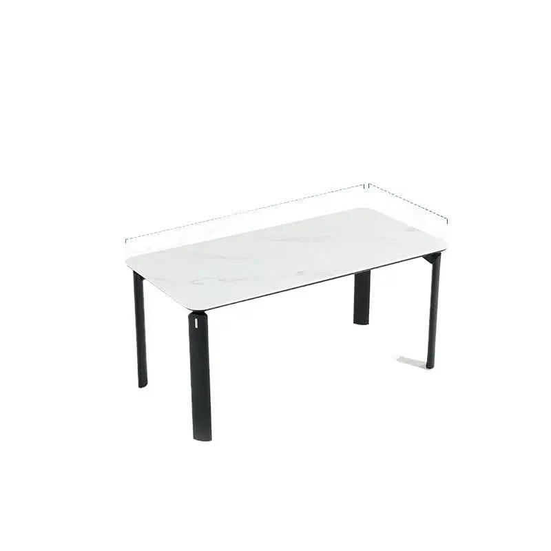 

Modern simplicity, practical rock slab dining table, living room home use, light luxury