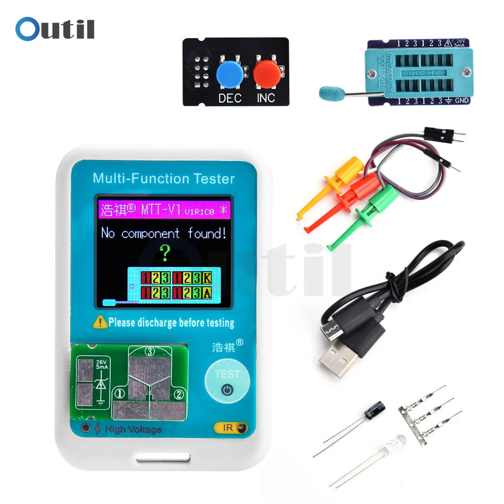 MTT-V1 High-precision Transistor Expands 15 Common Coding Formats Tester Support Infrared Emission/Infrared Remote Control