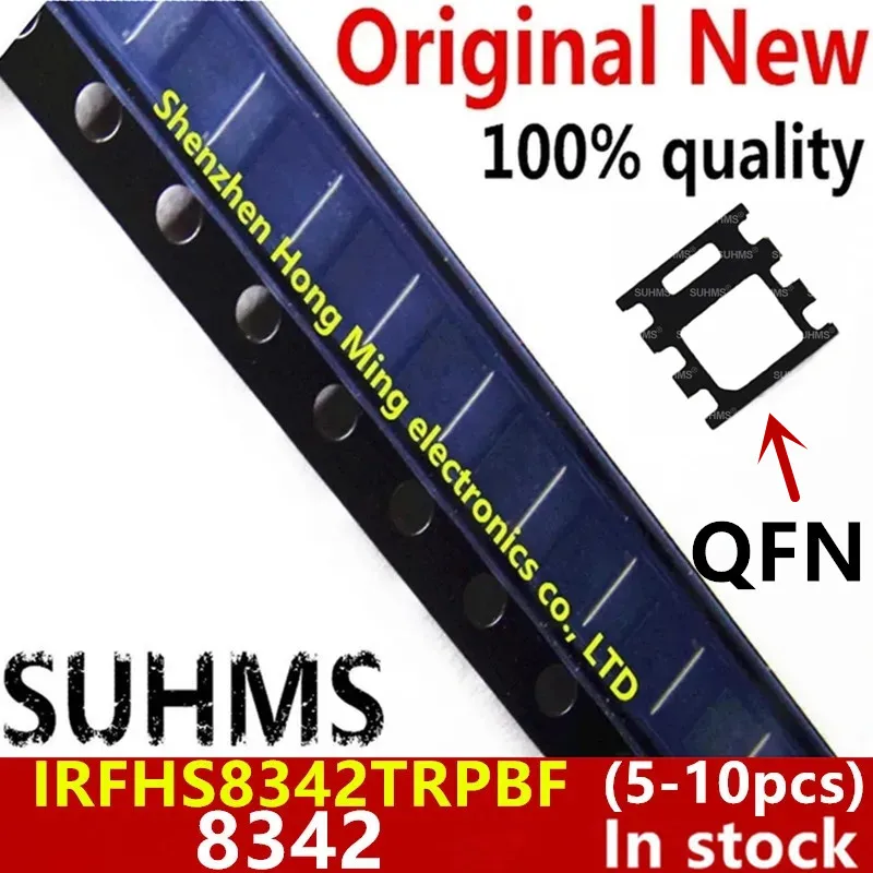 100% IRFHS8342TRPBF, IRFHS8342, IRS8342, IRH8342, IRS 8342 QFN-6, 5-10 개