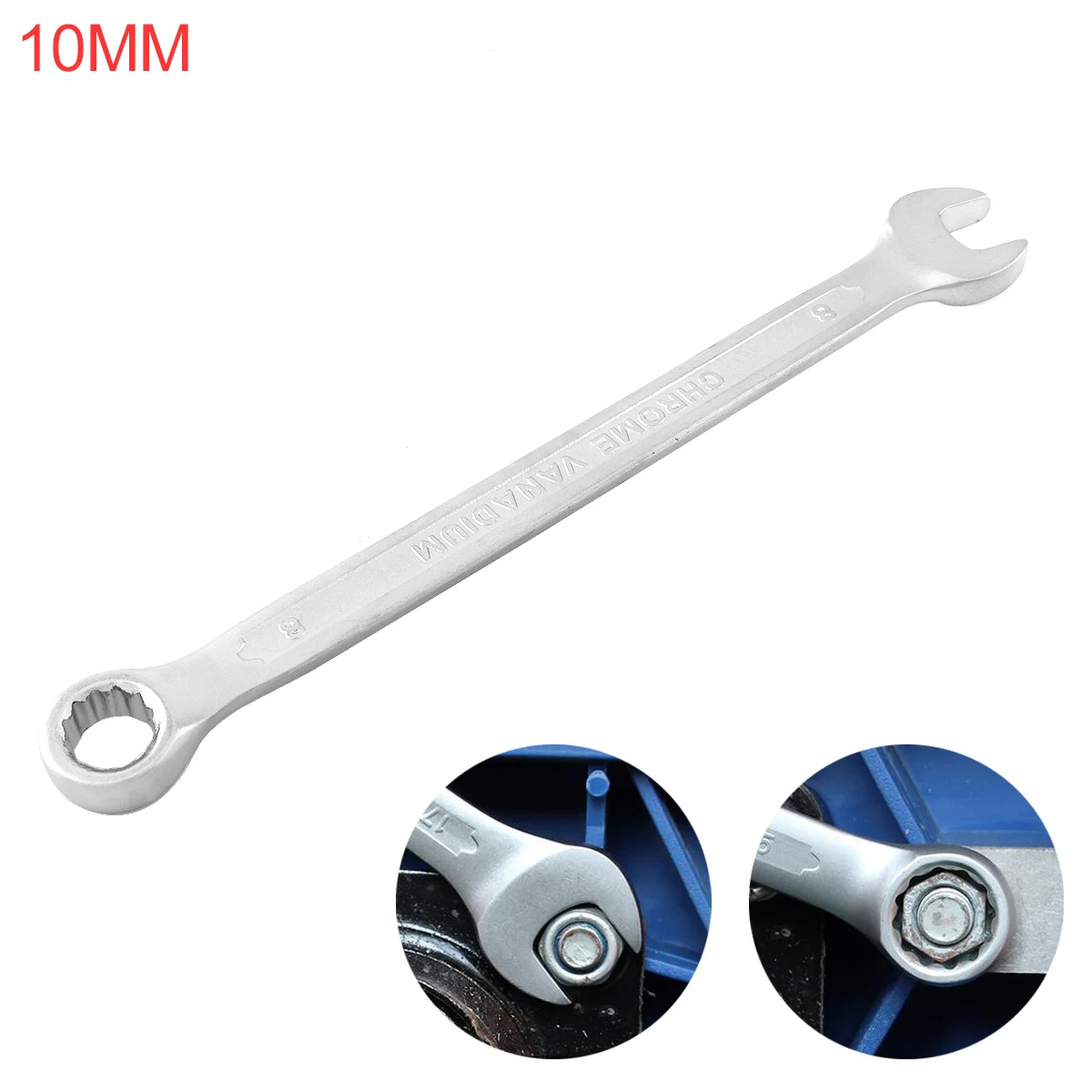 Combination Wrenches 10MM Dual Heads Ratchet Wrench Dual Use Wrench Combination Spanner Open End  Spanner for Repairing