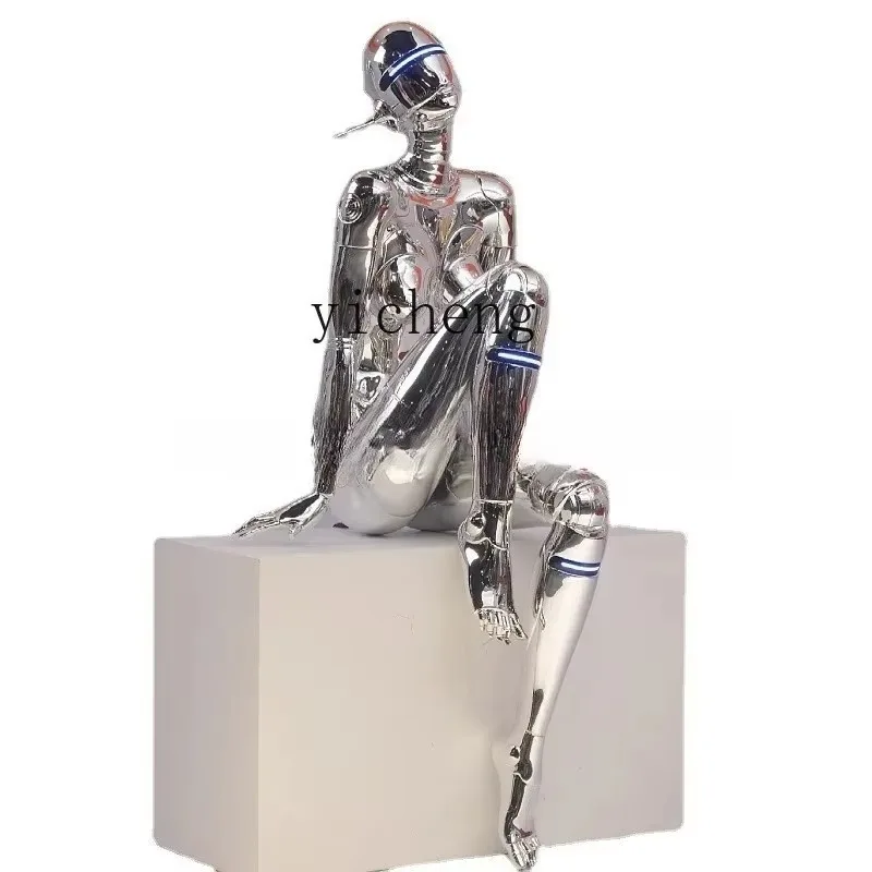 Machinery Jikong Shanji Large Ornament Trend Electroplating Sculpture Floor Decoration