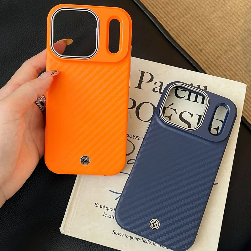 Spigen ENZO ATAMID MagFit For Magsafe Magnetic Case For iPhone Air 16 17 Pro Max Carbon Fiber Pattern Hard Phone Case/Cover