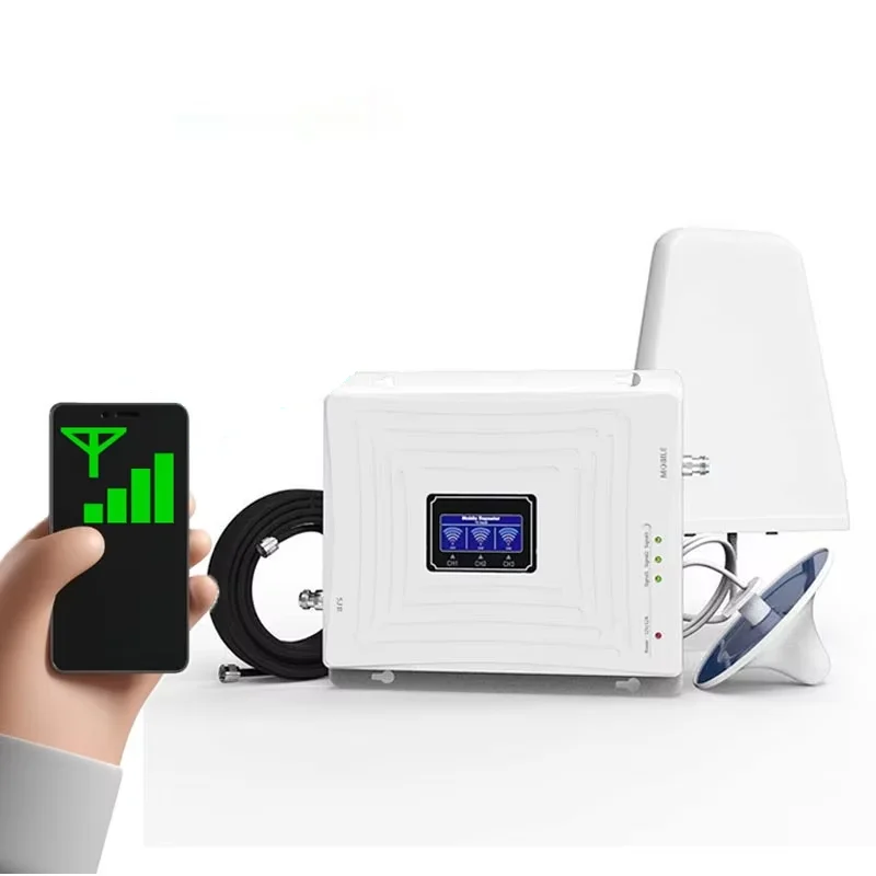 

Wholesale Triple Band 4g Signal Amplifier 800 1800 2100Mhz 4G Mobile Phone Signal Boosters Cellular Gsm Repeater
