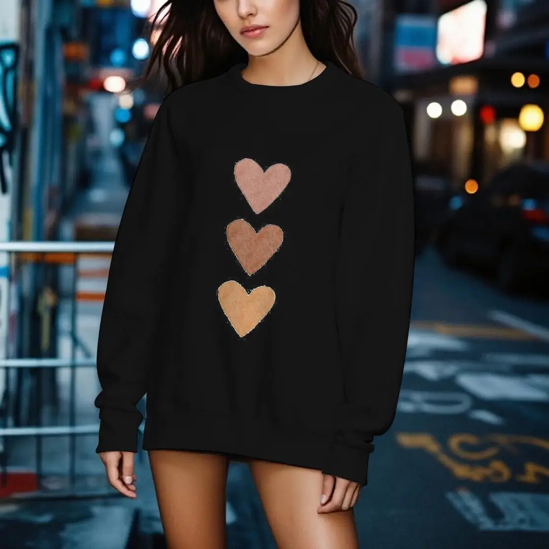 

3D Love Pattern Women's Sweatshirts Autumn And Winter Fashion New O-neck Pullover Top Outdoor Leisure Breathable Unisex Clothing
