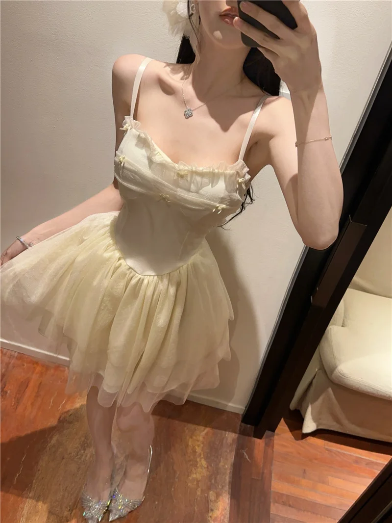 Pure Desire Knot Me Strap Dr vrouwen Sexy Afslanken Taille A-lijn ort Rok Zomer Pendelen Sle Polyestervezel