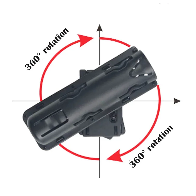 360 Degrees Rotation Baton Holder Case Gas Baton Case for Universal Extensible Outdoor Police Telescopic Self Defense Stick