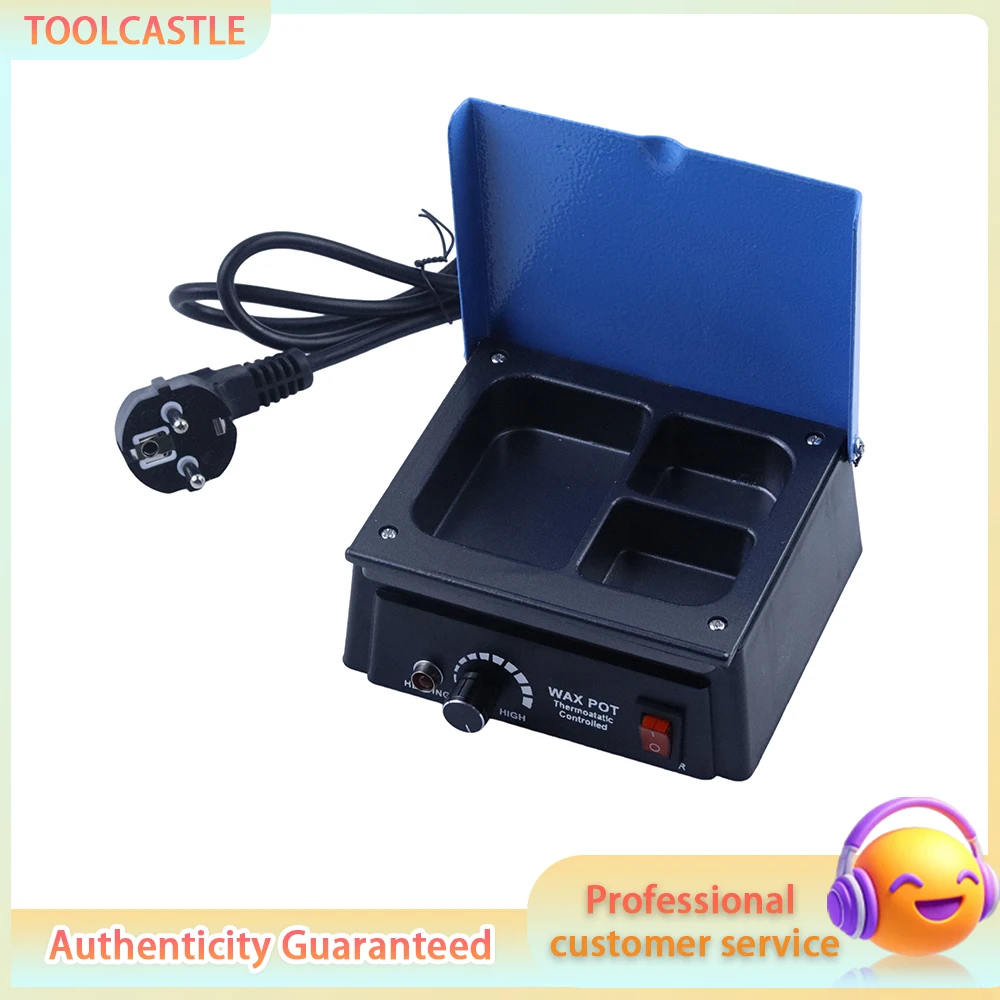 3-Tank Wax Melter, Automatic Temperature Control Dental Wax Heater, Laboratory Wax Melting Pot 110V/220V
