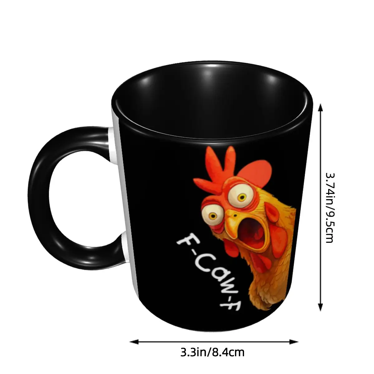 مضحك F-Caw-F الدجاج FCAWF اكسسوارات أكواب لطيف فنجان القهوة هدية للنساء الرجال #3