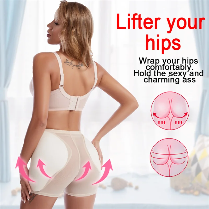 Women Sponge Padded Panties Push Up Butt Lifter Fake Ass Briefs Sexy Hip Enhancer Bodyshorts Control Underwear Pads Buttocks