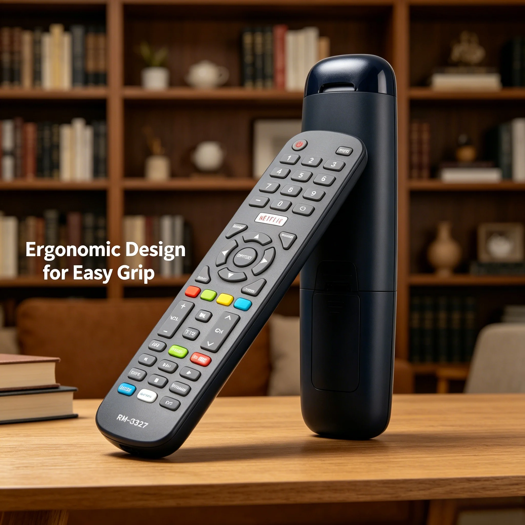 Control Remoto de Repuesto RM-C3327 Compatible con Televisores JVC y Polaroid LT-43E770 LT-65E770 32T2H 70T7U Smart LED
