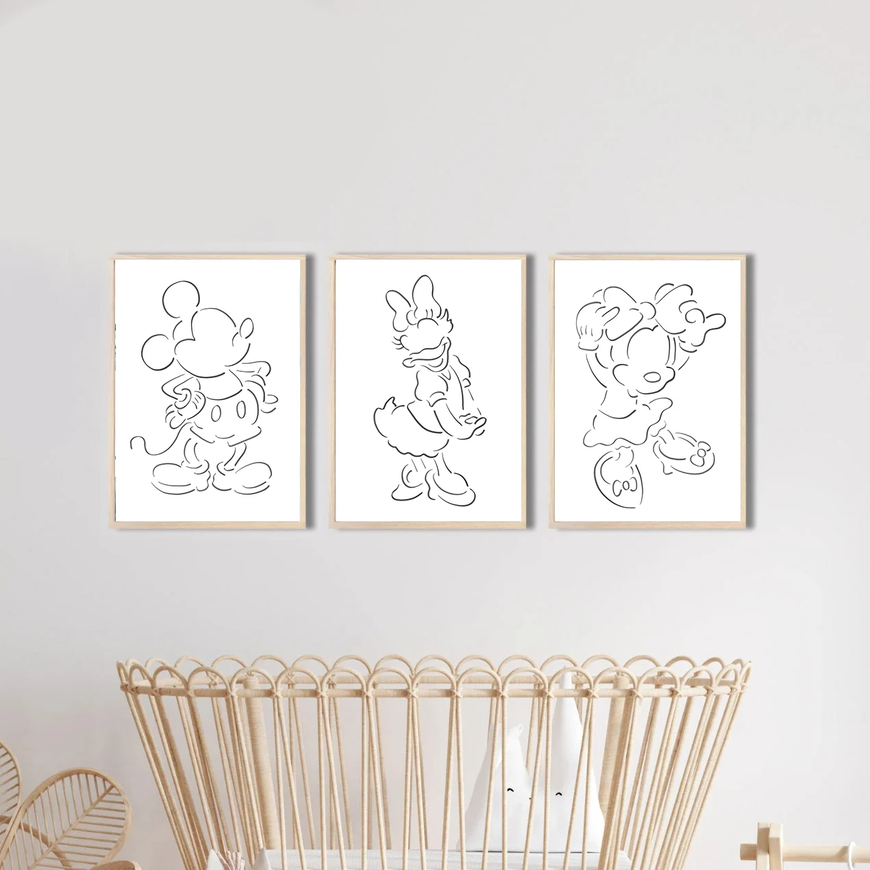 

Disney Mickey Mouse wall decorations,minimalist Mickey and Friends art,Donald Duck,home décor,Mickey and Friends canvas posters