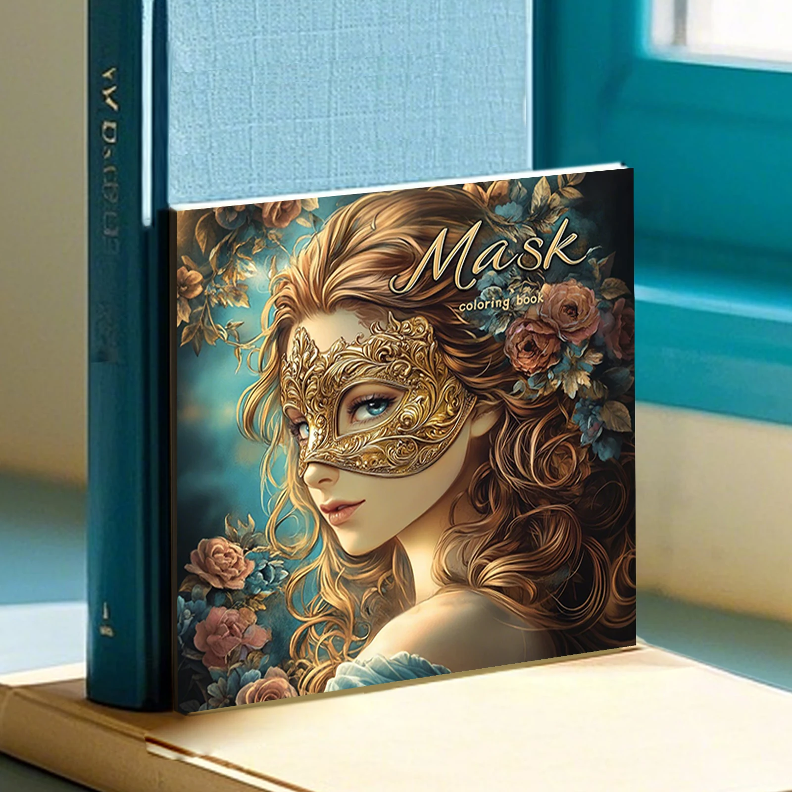 1PC Adult Mask Girl Coloring Book with 24Page Adult Picture Book For Relieve Stress Kill Time Graffiti Painting Drawing Art Book image 3