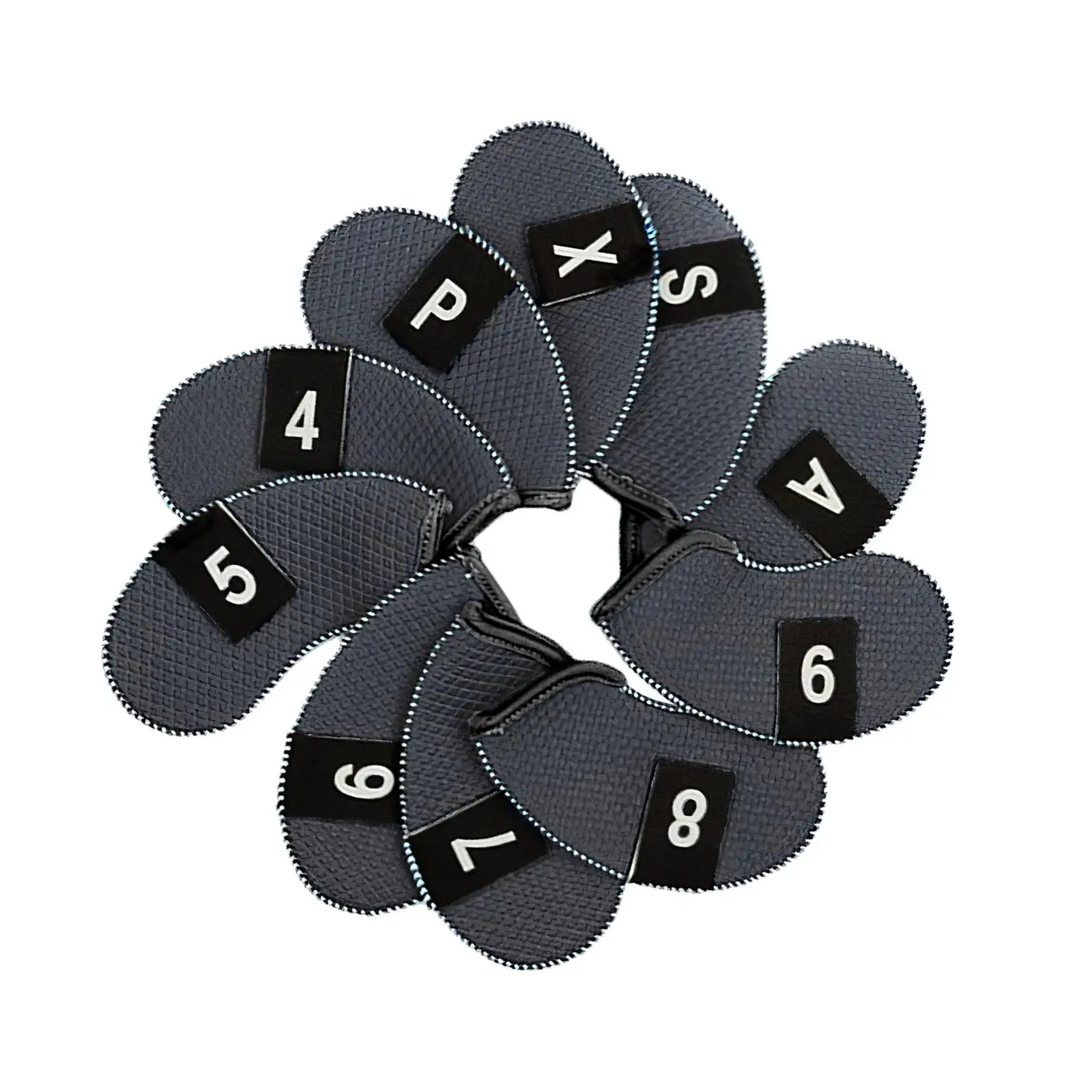 Golf Head Covers Set for Iron Covers Neoprene 10pcs (3 4 5 6 7 8 9 PW AW SW) Number Embroideried Waterproof Fit All Brands