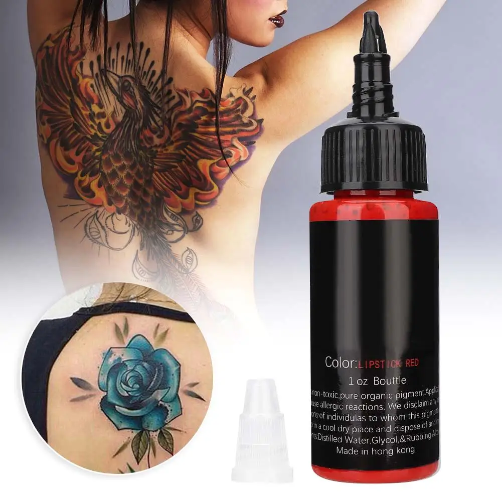 Long Lasting Tattoo Ink with Plant Extracts - Semi-Permanent Pigment