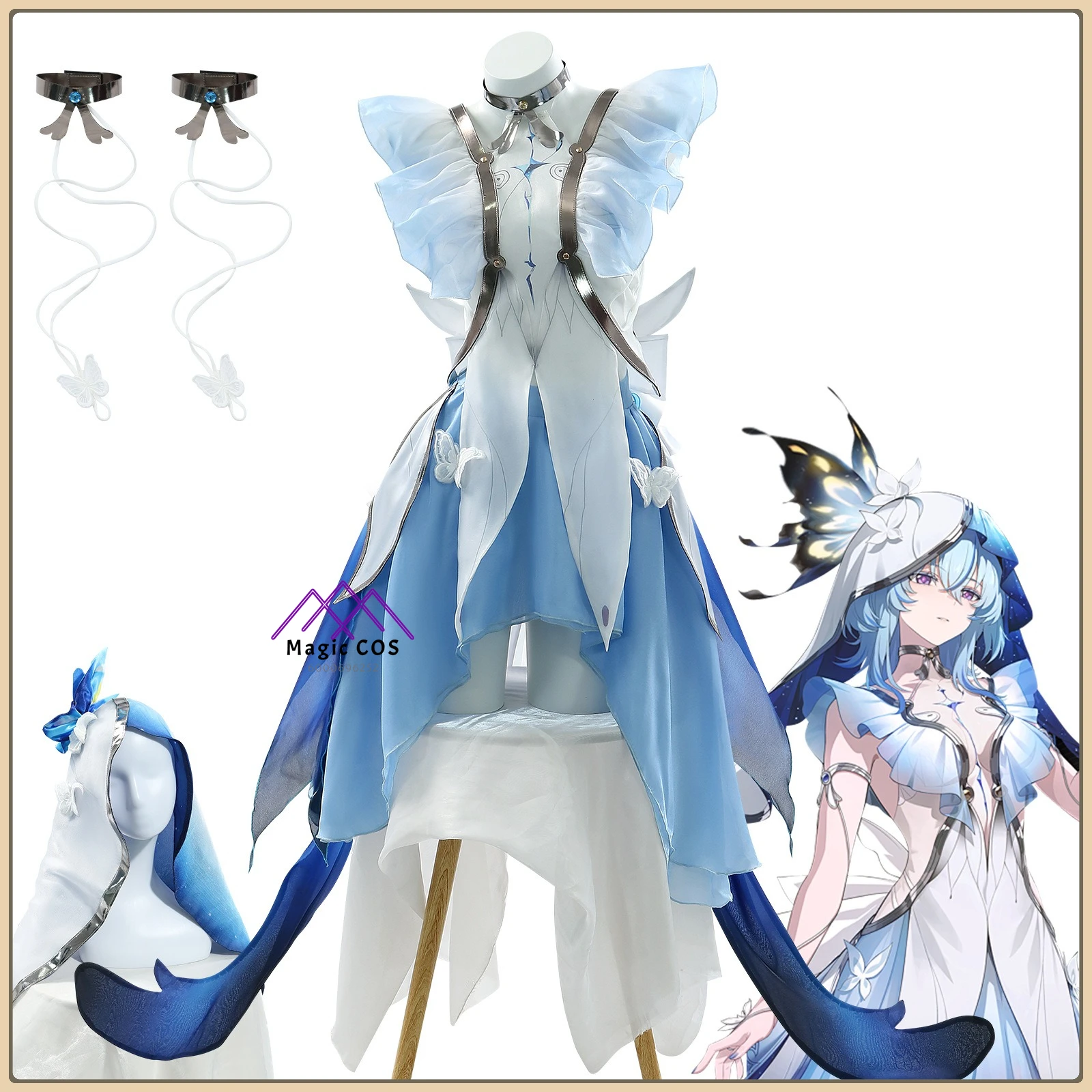 

Wuthering Waves Wanderer Shouanren Costume Women's Wanderer Role Play Suit High Quality Anime Clothes for Halloween Party Suit